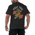 Muay Thai Fighter Hobby Martial Arts Boxing Men's Back Print T-Shirt, trending gift