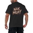 Muay Thai Fighter Nak Identity Training Practitioner Proud Men's Back Print T-Shirt, trending gift