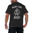 Muay Thai Gorilla Kickboxing And Gorilla Thai Boxing Men's Back Print T-Shirt, trending gift