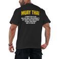 Muay Thai Martial Arts Combat Sports Men's Back Print T-Shirt, trending gift