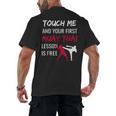 Muay Thai Martial Arts Combat Sports Self Defense Men's Back Print T-Shirt, trending gift
