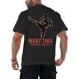 Muay Thai Respect The Art Martial Arts Kickboxing MMA Men's Back Print T-Shirt, trending gift