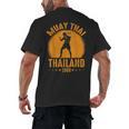 Muay Thai Thailand 1968 Slogan Sport Men's Back Print T-Shirt, trending gift