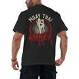 Muay Thai Warrior Fighter Boxing Martial Arts Hobby Men's Back Print T-Shirt, trending gift