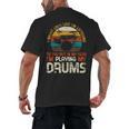 Musician Drummer Music Lover Drum Kit Men's Back Print T-Shirt, trending gift Musician Drummer Music Lover Drum Kit Men's Back Print T-Shirt, trending gift