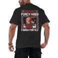 Punch Hard Finish Firmly Kickboxer Fan Muay Thai Boxing Men's Back Print T-Shirt, trending gift Punch Hard Finish Firmly Kickboxer Fan Muay Thai Boxing Men's Back Print T-Shirt, trending gift
