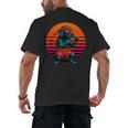 Retro Dog With Gloves Muay Thai Fighter Men's Back Print T-Shirt, trending gift Retro Dog With Gloves Muay Thai Fighter Men's Back Print T-Shirt, trending gift