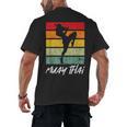 Retro Muay Thai Vintage MMA Martial Arts Thailand Boxing Men's Back Print T-Shirt, trending gift Retro Muay Thai Vintage MMA Martial Arts Thailand Boxing Men's Back Print T-Shirt, trending gift