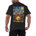 Starry Night Drum Kit Van Gogh Style Art Men's Back Print T-Shirt, trending gift Starry Night Drum Kit Van Gogh Style Art Men's Back Print T-Shirt, trending gift