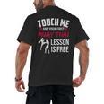 Touch Me And Your First Muay Thai Lesson Is Free Men's Back Print T-Shirt, trending gift Touch Me And Your First Muay Thai Lesson Is Free Men's Back Print T-Shirt, trending gift
