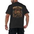 Vintage Muay Thai Flag Thailand Thai Boxing Fighter Men's Back Print T-Shirt, trending gift