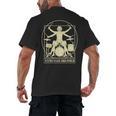 Vitruvian Drummer Drum Kit Music Lover Musician Men Men's Back Print T-Shirt, trending gift