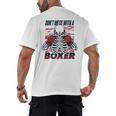 Don't Mess With A Boxer Kickboxer Fan Muay Thai Boxing Men's Back Print T-Shirt, trending gift