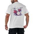 Drum Kit Electronic Drums Sweatshirt Men's Back Print T-Shirt, trending gift