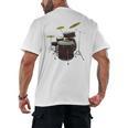 Drummer Drum Kit Premium Tri-Blend Men's Back Print T-Shirt, trending gift Drummer Drum Kit Premium Tri-Blend Men's Back Print T-Shirt, trending gift