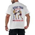 Muay Thai Boxing Spirit Martial Art Men's Back Print T-Shirt, trending gift