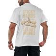 Sticky Hands Steady Mind Muay Thai Boxing Men's Back Print T-Shirt, trending gift