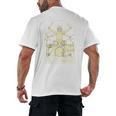 Vitruvian Drummer Drum Kit Music Lover Musician Men Raglan Baseball Tee Men's Back Print T-Shirt, trending gift