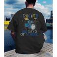 100th Day Of SchoolShirt Happy 100 Days Drum Kit Music Men's Back Print T-Shirt