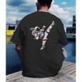 Astronaut Muay Thai Fighter Space Martial Arts Men Women Kid Men's Back Print T-Shirt