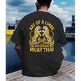 Cute Muay Thai Art For Men Women Kids Muay Thai Lovers Men's Back Print T-Shirt
