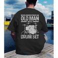 Drummer Drum Kit Vintage Drummer Men's Back Print T-Shirt