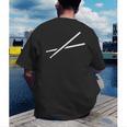Drumsticks Drum Kit Men's Back Print T-Shirt Drumsticks Drum Kit Men's Back Print T-Shirt