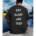 Eat Sleep Jab Teep Rep Muay Thai Men's Back Print T-Shirt Eat Sleep Jab Teep Rep Muay Thai Men's Back Print T-Shirt