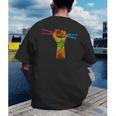Faust Drumsticks Drummer Drummer Drum Kit Men's Back Print T-Shirt
