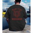 Great Muay Thai Tiger Kickboxing Martial Artist Men's Back Print T-Shirt