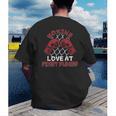 Love At First Punch Professional Boxer Muay Thai Boxing Men's Back Print T-Shirt