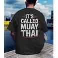 Muay Thai Condition Humor Lifestyle Identity Training Men's Back Print T-Shirt