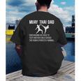Muay Thai Dad Definition Muay Thai Father Men's Back Print T-Shirt Muay Thai Dad Definition Muay Thai Father Men's Back Print T-Shirt