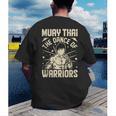 Muay Thai The Dance Of Warriors Muay Thai Men's Back Print T-Shirt