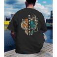 Muay Thai Dragon Tiger Men's Back Print T-Shirt Muay Thai Dragon Tiger Men's Back Print T-Shirt