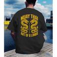 Muay Thai Dragons Thai Boxing Fighter Men's Back Print T-Shirt