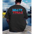 Muay Thai Fighter Boxing Martial Arts Hobby Men's Back Print T-Shirt