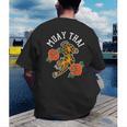 Muay Thai Fighter Hobby Martial Arts Boxing Men's Back Print T-Shirt
