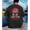 Muay Thai Fighter Martial Arts Boxing Hobby Men's Back Print T-Shirt