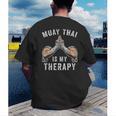 Muay Thai Fighter Martial Arts Sport Muay Thai Men's Back Print T-Shirt