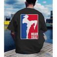 Muay Thai Fighter Retro Kickboxing Training MMA Men's Back Print T-Shirt Muay Thai Fighter Retro Kickboxing Training MMA Men's Back Print T-Shirt