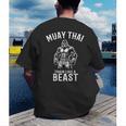 Muay Thai Gorilla Kickboxing And Gorilla Thai Boxing Men's Back Print T-Shirt
