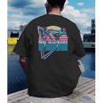 Muay Thai Kickboxing Retro Free Head Kicks Men's Back Print T-Shirt