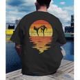 Muay Thai Shirt Retro Sunset 70s Vintage Muay Thai Men's Back Print T-Shirt
