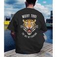 Muay Thai Tiger Thai Boxing Men's Back Print T-Shirt Muay Thai Tiger Thai Boxing Men's Back Print T-Shirt
