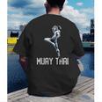 Muay Thai Tiger Nak Muay Kickboxing Men's Back Print T-Shirt Muay Thai Tiger Nak Muay Kickboxing Men's Back Print T-Shirt