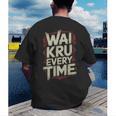 Muay Thai Wai Kru Respect Ritual Ceremony Fighter Identity Men's Back Print T-Shirt