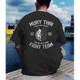 Muay Thai Wolf Fight Team Nak Muay Kickboxing Men's Back Print T-Shirt Muay Thai Wolf Fight Team Nak Muay Kickboxing Men's Back Print T-Shirt