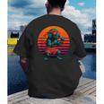 Retro Dog With Gloves Muay Thai Fighter Men's Back Print T-Shirt Retro Dog With Gloves Muay Thai Fighter Men's Back Print T-Shirt
