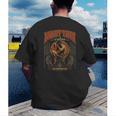 Retro Nak Muay Muay Thai Fighter Thai Boxing Gym Men's Back Print T-Shirt